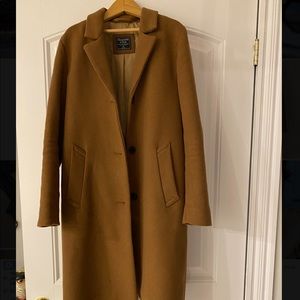 Abercrombie & Fitch Wool-Blend Dad Coat